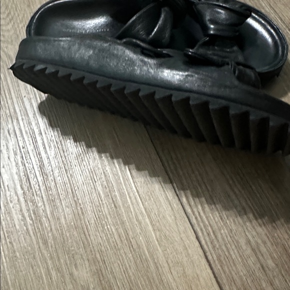 Officine Creative Pelagie 021 Black Leather Slide Sand - Picture 6 of 10